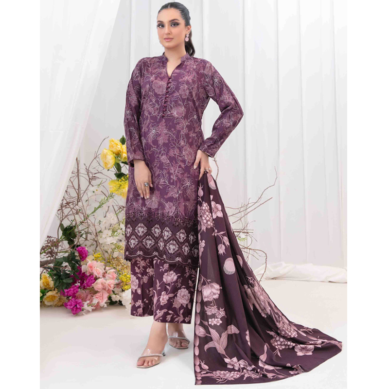 Rabail D-5376 Embroidered Staple Digital Print