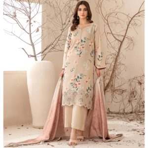 Fira D-5315 Embroidery Zari Viscose Digital Print