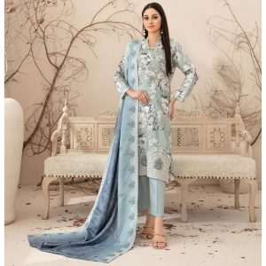 Fira D-5316 Embroidery Zari Viscose Digital Print